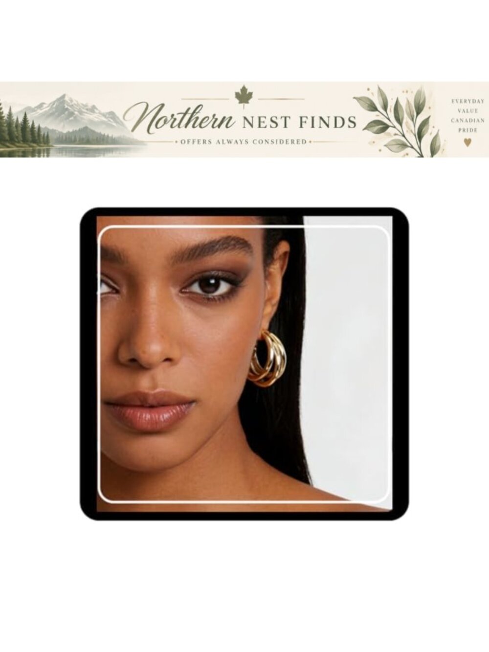 Chunky Tube Hoop Earrings 32mm Minimal Statement Fashion